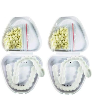 Flipped Warm 2 Pairs Veneers - Instant Artificial Teeth for Men & Women | Provisional Dentures & Plug-In False Teeth - Buy Online on GoSupps.com