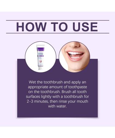 Yabauuop Toothpaste for Whitening 100g Tooth Enamel Safe Stain Remover Toothpaste for Stain Removal for Soft Enamel Gum Health Household Travel - Buy Online on GoSupps.com