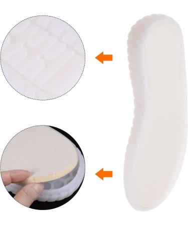 HARFINGTON Non-Slip Shoes Outer Soles Pad for DIY Slippers & Sandals - US Men's Size 10 - Plush Woven Protector - White - Buy Online on GoSupps.com