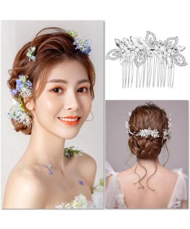 Bride Wedding Hair Comb Bride Wedding Crystal Hair Comb Wedding Hair Accessorie for Women and Girls - Buy Online on GoSupps.com