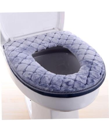 Soft Washable Toilet Seat Cover with Zipper - Grey | Eioflia - Buy Online on GoSupps.com