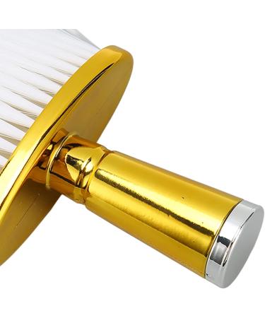 Neck Face Duster Brush Yellow Neck Duster with Electroplated Handle for Hair Cutting Skin Friendly Soft Bristles Brush for Removing Loose Hair Barber Cleaning Brush for Salon Home - Buy Online on GoSupps.com