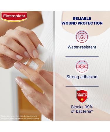 Elastoplast Water Resistant Strip Plasters - 40 Count - Buy Online on GoSupps.com