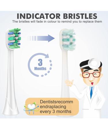 8 Pack Sonicare Compatible Toothbrush Replacement Heads for HX3/6/9 4100 5100 6100 9900 - Buy Online on GoSupps.com