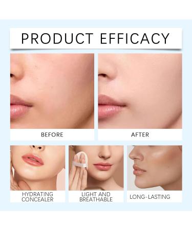  homomdy CC cream for mature women moisturizing and nourishing CC cream foundation long-lasting face concealer full-coverage tinted moisturizer for a natural look brightening for all - Buy Online on GoSupps.com