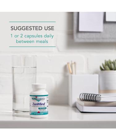 Nutricology ZenMind 60 Vegetarian Capsules - Natural Stress Relief & Cognitive Support - Buy Online on GoSupps.com