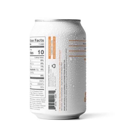 KOIOS Sparkling Apricot Vanilla Nootropic Beverage - Enhance Brain Function, Improve Memory & Productivity, Reduce Stress - Lions Mane Mushroom & MCT Oil - Gluten-Free, Vegan - Natural Caffeine - 12 Pack - Buy Online on GoSupps.com