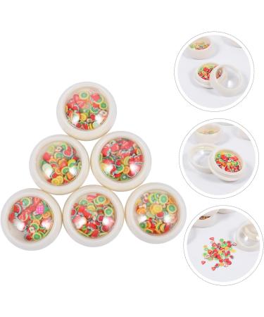 Housoutil 6 Boxes Fruit Nail Patch Accessories for Girls Fruit Pattern Nail Decorations Fingernail Decor Fruit Slices for Nail Art Nail Tech Accessories Stickers Boxed Polymer Clay Suite 3d - Buy Online on GoSupps.com