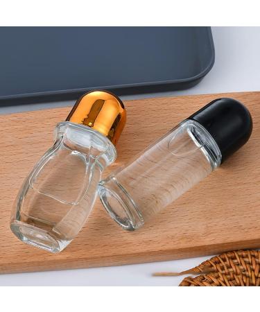 FSSTUD 2 Pack 50ml Roll-On Glass Bottles | Refillable Perfume & Essential Oil Containers | International Shipping Available - Buy Online on GoSupps.com