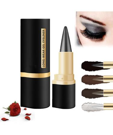 Kaylines Eyeliner Pen Gel Eyeliner Eyeliner Pen Gel - Quick Drying Formula Eye Liner Dodorado Eyeliner Rationalu Gel Eyeliner Long Wear Gel Eyeliner Natural Black Eyeliner Cream Waterproof (#03)