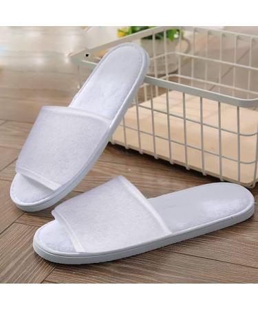 Jomix Unisex Washable Terry Slippers - 2 Pair Set for Guests | Soft Bathing Shoes for Travel & Hotel | Rust Chicks 36/37 EU - X-Schmal - White - Buy Online on GoSupps.com