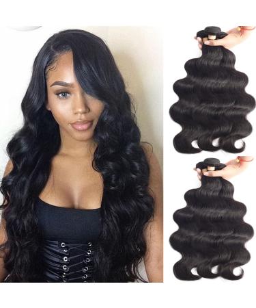 Beaudiva Human Hair Bundles 9A Virgin Hair 3 Bundles (16 18 20inch) Body Wave 100% Unprocessed Brazilian Human Hair Bundles 16 18 20 Bundles