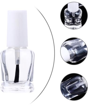 ULTECHNOVO Lot de 20 Flacons Vides en Verre Transparent 5 Ml pour Vernis Ongles Pinceau Int gr Rechargeables et tanches Adapt s aux Soins des Ongles Gel - Buy Online on GoSupps.com
