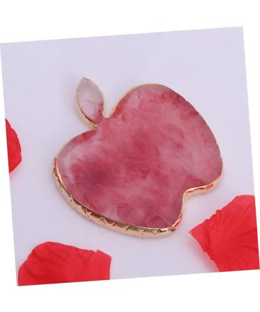  Healvian Healvian Unique Resin Nail Art Palette with Gold Rim Presentation Tray for Nail Artists Pale Red - Buy Online on GoSupps.com