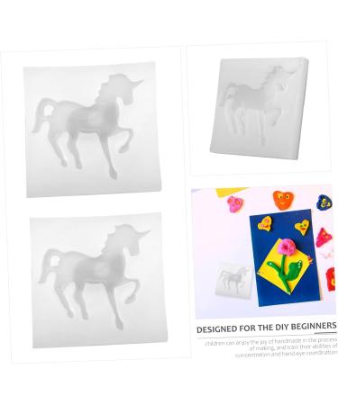 COHEALI 4 Pcs Silicone Mold Fondant Molds Silicone Horse Resin Craft Mold 3d Homemade Supplies Bubble Whitex2pcs 7.6X7.6CMx2pcs - Buy Online on GoSupps.com