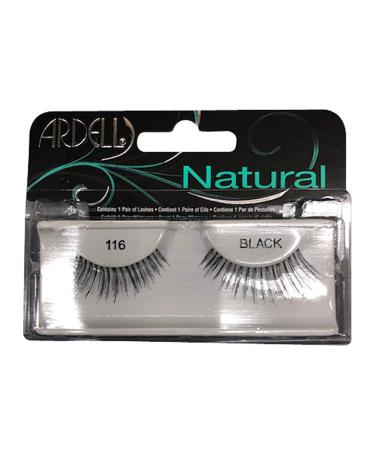 Ardell Fashion Natural Lashes Strip Lash Black 116 1 ea (Pack of 8)