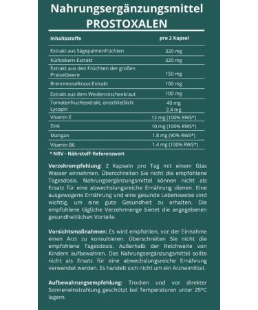 Prostoxalen - Sabal Palm Capsules for Prostate (1) - Buy Online on GoSupps.com