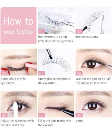 QYLPZ 8 Pairs Coloured False Eyelashes Colored Lashes Cat Eye Natural False Lashes Faux Mink Lashes Colored Lashes Fluffy Wispy Russian Strip Lashes with Color (4 MIX Colors ) Color mix02 - Buy Online on GoSupps.com