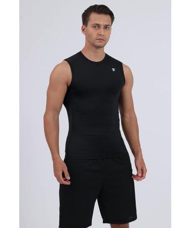 TELALEO 5 Pack Men's Athletic Compression Sleeveless Tank Top Bundle - Large - Buy Online on GoSupps.com