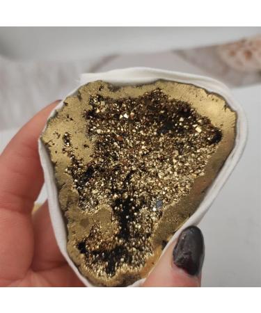 1pcs Natural Crystal Agate cave Plated Specimen Reiki Stone ERTEYIN - Buy Online on GoSupps.com