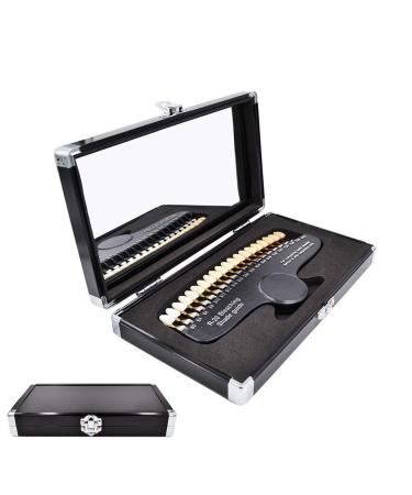 LMEIL Dental Color Chart 20 Colors Cold Teeth Whitening Colorimetric Precision with Mirror Premium Packaging for Dental Heath