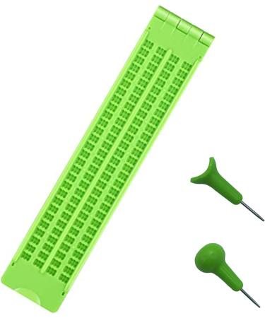 Saddgo Braille Writing Slate - 4 Lines 28 Cells | Plastic Braille Slate & Pen Set for Effortless Braille Writing - International Shipping Available - Buy Online on GoSupps.com