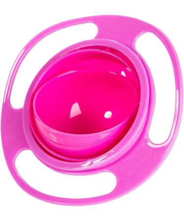 360 Rotatable Leak-Proof Magic Bowl for Babies & Toddlers - Pink Gyroscopic Snack Bowl - Buy Online on GoSupps.com
