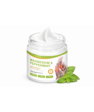 Magnesium & Peppermint Joint Care Cream Cooling Bone & Muscle Comfort Cream with Magnesium Chloride Daily Massage Moisturizing Cream for Joint Movement Support. (1Pcs)