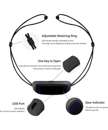 Smart Adjustable Snoring Stopper | Portable Electric Anti Snoring Device | USB Rechargeable, Intelligent Massage for Snoring Prevention - Buy Online on GoSupps.com