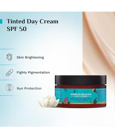 Pilgrim Radiant & Detan Combo | 25% AHA Peeling Solution (30ml) & Korean White Lotus Day Cream SPF 50 (50g) | Exfoliates Improves Texture & Reduces Tan - Buy Online on GoSupps.com