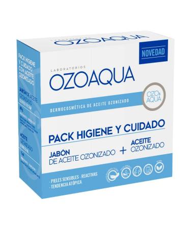 Ozoaqua OZOAQUA Hygiene and Care Pack | OZONIZED OIL SOAP + OZONIZED OIL | MOISTURIZING | ANTI INflammatory | HYGIENISER | ANTIOXIDANT | HEALING | Soothing