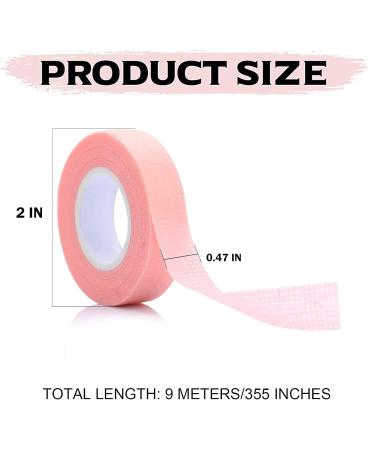 PE Lash Extension Tapes - Professional Breathable Micropore Fabric for Sensitive Skin | 6 Rolls - Anti-Allergy Lashes Grafting Tools (Pink - Buy Online on GoSupps.com