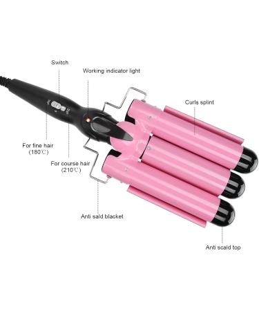 Frizz And Electric Hair Curler Hair Curling Iron Wand for Home Woman (32mm) US Plug Pink 32mm - Buy Online on GoSupps.com