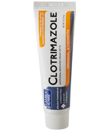 2 Pk. Family Care 831527005052-1 Clotrimazole Anti-Fungal Cream, 1% USP