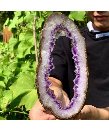Amethyst Stone 275G Natural Amethyst geode Quartz Cluster Specimen ningxiao