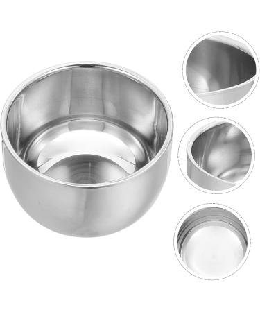 Fomiyes 4-Piece Stainless Steel Shaving Foam Bowl Set - Rustproof Double-Walled Cream Bowl for Men | 8.2x5.8cm | International Shipping Available - Buy Online on GoSupps.com