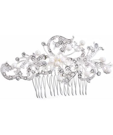 Beaupretty Clipper Guard Holder Comb rhinestone hair comb bridal hair comb crystal hair comb pearl hair comb Pearl Comb alloy bride Crystal Scissor Sleeve - Buy Online on GoSupps.com