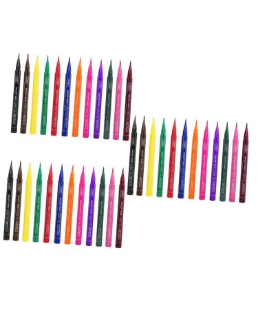 Angoily 36 Pcs Eyeliner Pencil Waterproof Liquid Eyeliner Eyeline Liquid Pencil Set Painted Makeup 1 count (Pack of 1) As Shownx3pcs