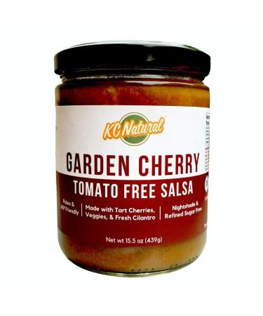 KC Natural - Garden Cherry Tomato Free Salsa - Nightshade Free - Paleo and AIP Friendly - 15.5 oz 15.5 Ounce (Pack of 1)