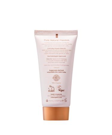 INIKA Organic Phytofuse Renew Exfoliator | AHAs and Natural Exfoliating Bamboo + Pumice for Soft Smooth & Balanced Skin. Combined Physical + Chemical Exfoliation with Nourishing Ingredients. 75mL - Buy Online on GoSupps.com
