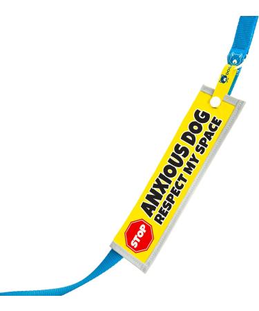 dogkit Anxious Dog Respect My Space Sleeve for Reactive Nervous Dogs Reflective Waterproof Double Sided Slip-on for the Dog Lead (Yellow Stop Sign) Yellow Stop Sign - Buy Online on GoSupps.com
