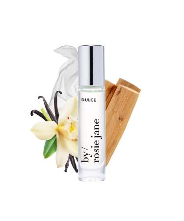 By Rosie Jane Fragrance Oil (Dulce) - Clean Perfumes for Women - Essential Oil Mist with Notes of Vanilla Hinoki Wood Nude Musk - Paraben-Free Vegan Cruelty-Free Phthalate-Free (7.5ml) Dulce (Vanilla)