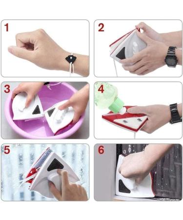 Window Cleaner Household Magnetic Double Side Glass Wiper Double-Sided Brushes Cleaning Brush - Buy Online on GoSupps.com