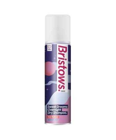 Bristows Overnight Dry shampoo revitalises hair without drying out removes oil made with Keratin and sulfate free. 200ml.