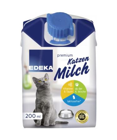 Buy EDEKA Cat Milk 200ml (12 Pack) | Healthy & Nutritious Cat Drink for Happy Pets - International Shipping Available - Buy Online on GoSupps.com