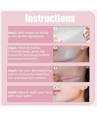 5PCS Face Hair Identifier Spray Hair Identifier Spray for Face Shaving Hair Identifier Spray Facial Hair Identifier Spray for Dermaplaning Hair Identifier Spray for Face Shaving Set. - Buy Online on GoSupps.com