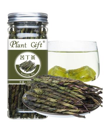 Plant Gift Chinese Needle Ku Ding (Kuding) 100G/3.52oz Bitter Green Tea Loose Tea Leaves Spike Loose Large Leaf