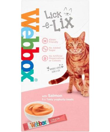 Webbox Salmon Lick-e-lix Salmon Cat Food 5 Pack (Pack of 17) - Buy Online on GoSupps.com
