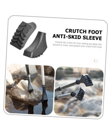 Lurrose 5ST Trekking Stick Tips - Slip-Proof Matte Rubber Crutch Replacement for Outdoor Accessories - Buy Online on GoSupps.com
