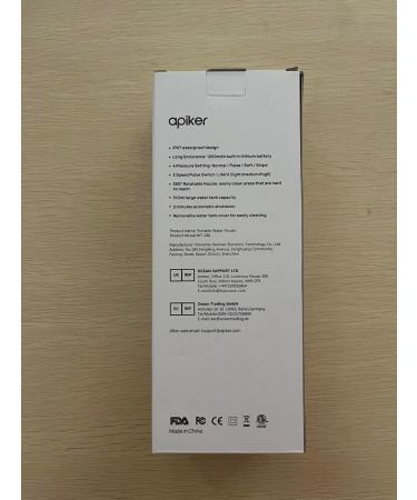 Apician Oral Shower - Wireless Electric Water Flosser with 3 Nozzles & 4 Modes | IPX7 Waterproof Tooth Cleaner | 310ml Water Tank - Black WT288 - Buy Online on GoSupps.com